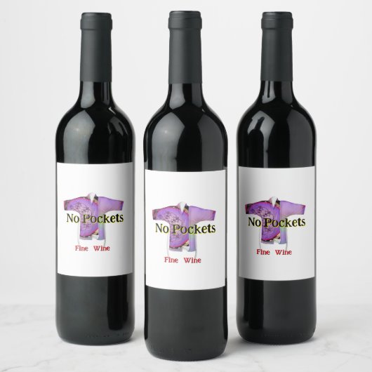 Keine Taschen Feinwein Weinetikett (Flaschen)