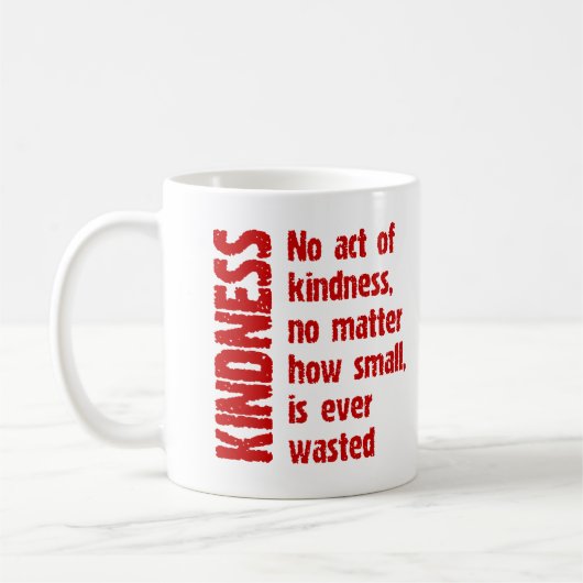 KEINE TAT VON GÜTE KAFFEETASSE (Links)