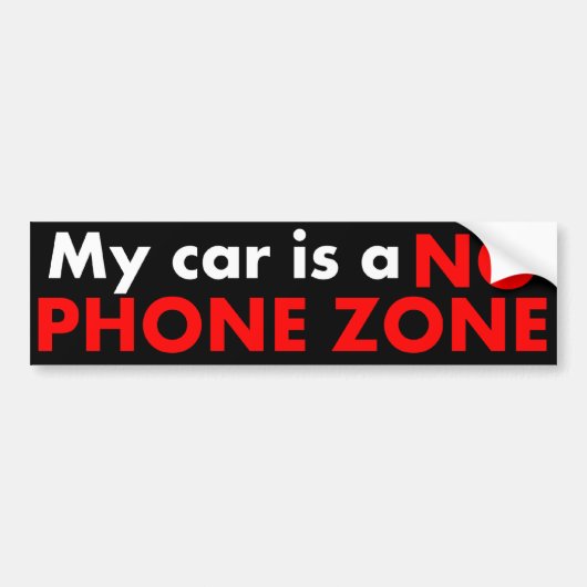 Keine Telefon-Zone Autoaufkleber (Vorne)