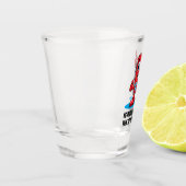 Keine Telefone erlaubt Comical Illustration Shot G Schnapsglas (Links)