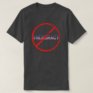Keine Theokratie Kirche & Staat Protest T-Shirt