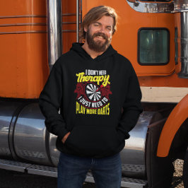 Keine Therapie nur mehr Darts - Fan von Funny Dart Hoodie