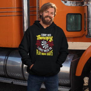 Keine Therapie nur mehr Darts - Fan von Funny Dart Hoodie