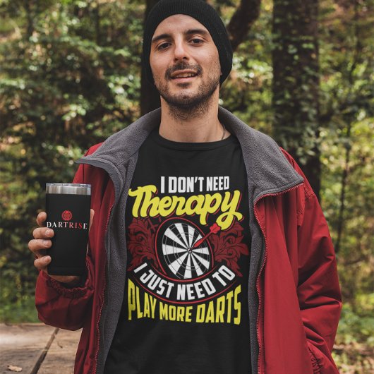Keine Therapie nur mehr Darts - Funny Dart T-Shirt