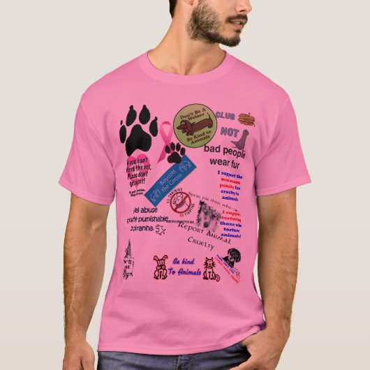 keine Tiergrausamkeit T-Shirt (Vorderseite)