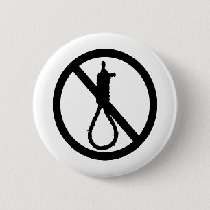 Keine Todesstrafe Schild Button