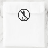 Keine Todesstrafe Schild Quadratischer Aufkleber (Tasche)