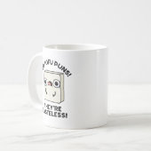 Keine Tofu Puns Sie sind geschmacklose Funny Food  Kaffeetasse (Vorderseite Links)