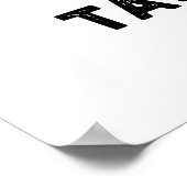 Keine Tofu Puns Sie sind geschmacklose Funny Food Poster (Ecke)