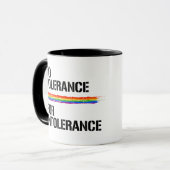Keine Toleranz für Intoleranz Tasse (Vorderseite Links)