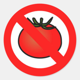 Keine Tomaten Runder Aufkleber