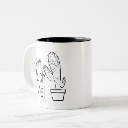 Keine Touch 1 Zweifarbige Tasse (Vorderseite Links)