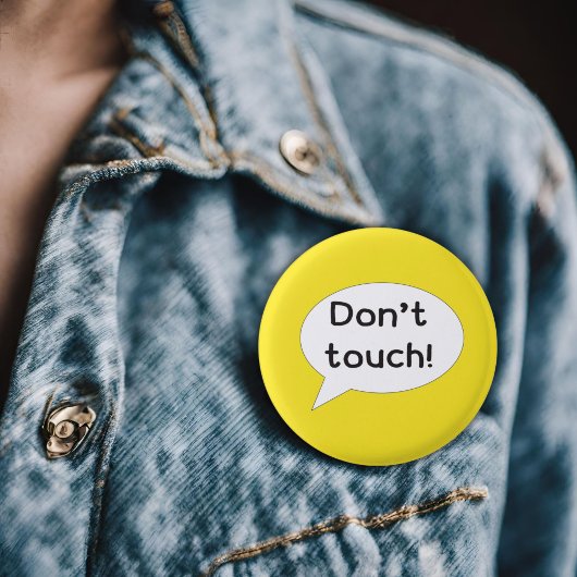 Keine Touch behalte persönlichen Raum weg Button