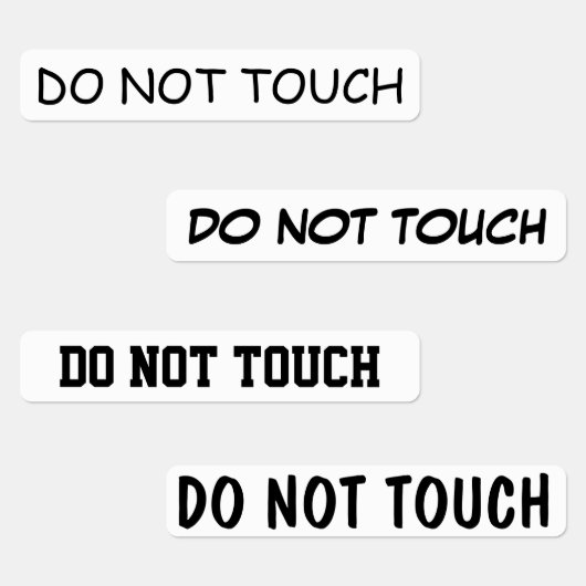 Keine Touch Etiketten (Gruppe)