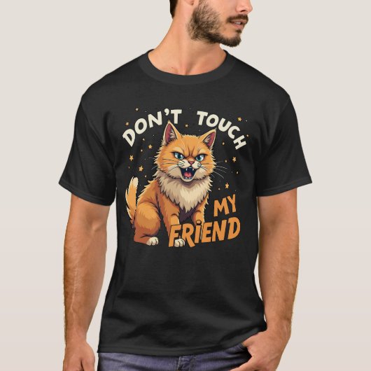 Keine Touch für meinen Freund - zorniges Ginger Ca T-Shirt (Vorderseite)