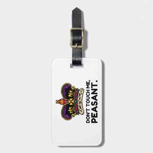 Keine Touch Gepäckanhänger (Vorderseite vertikal)