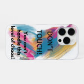 Keine Touch iPhone Hülle (Rückseite (Horizontal))