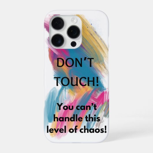 Keine Touch iPhone Hülle (Rückseite)