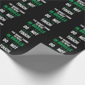 Keine Touch lustigste schlimmste Sache zu lesen in Geschenkpapier (Ecke)