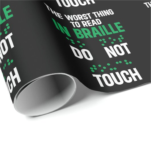 Keine Touch lustigste schlimmste Sache zu lesen in Geschenkpapier (Rolleneckpunkt)