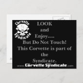 Keine Touch Postkarte (Vorne/Hinten)