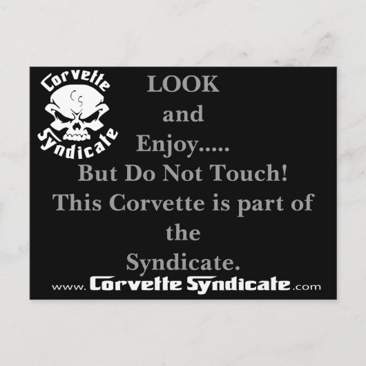 Keine Touch Postkarte (Vorderseite)