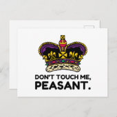 Keine Touch Postkarte (Vorne/Hinten)