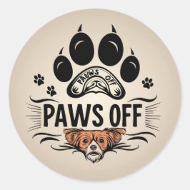 Keine Touch Runder Aufkleber