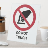 Keine Touch, Verbotszeichen Sockelschild (In Situ)