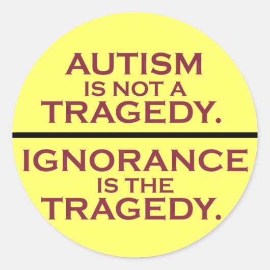 Keine Tragedy-Aufkleber Runder Aufkleber (Vorderseite)