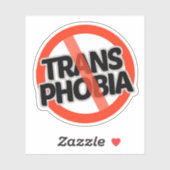 Keine Transphobie Aufkleber (Blatt)