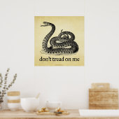 Keine Tread on Me Print Poster (Küche)