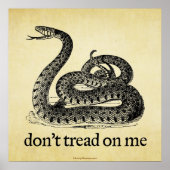 Keine Tread on Me Print Poster (Vorne)