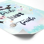 Keine Tricks nur Leckereien Fotodruck (Ecke)