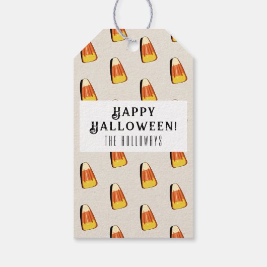 Keine Tricks nur Leckereien Halloween-Geschenktafe Geschenkanhänger (Rückseite)