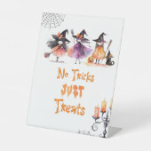 Keine Tricks nur Leckereien Halloween Hexen Party Sockelschild (Vorderseite)
