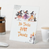 Keine Tricks nur Leckereien Halloween Hexen Party Sockelschild (In SItu)