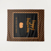 Keine Tricks nur Leckereien Halloween-Kürbis Wandteppich (Vorderseite (Horizontal))