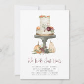 Keine Tricks, nur Leckereien Halloween-Party Einladung (Vorderseite)