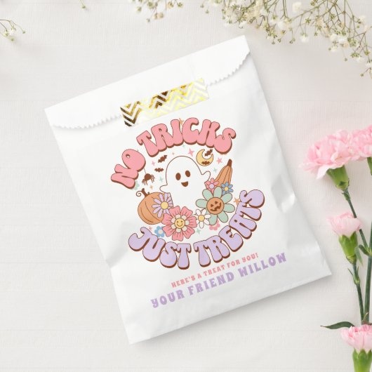 Keine Tricks nur Leckereien Halloween Retro Groovy Geschenktütchen (Versiegelt)