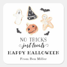 Keine Tricks, nur Leckereien Halloween-Sticker