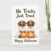 Keine Tricks nur Leckereien Halloween Sweet Pup Du Karte (Vorderseite)