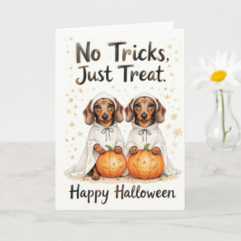 Keine Tricks nur Leckereien Halloween Sweet Pup Du Karte