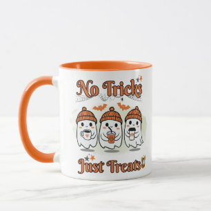 Keine Tricks nur Leckereien Niedlich Ghost-Kaffee- Tasse