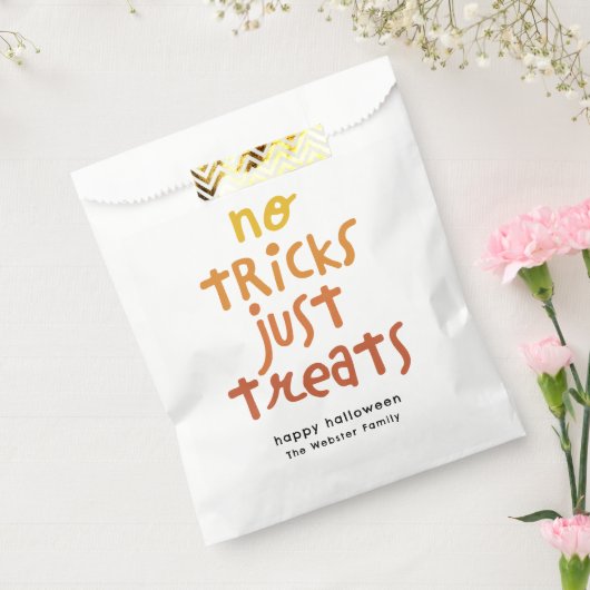Keine Tricks nur Leckereien niedlich Spaß Hallowee Geschenktütchen (Versiegelt)
