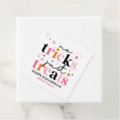 Keine Tricks nur Leckereien Pink Halloween Geschenkanhänger (Beispiel)