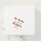 Keine Tricks nur Leckereien Retro Halloween Funche Geschenkanhänger (Beispiel)