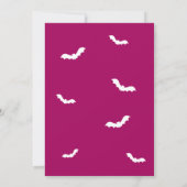 Keine Tricks nur Leckereien Spooky Castle Hallowee Einladung (Rückseite)