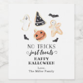 Keine Tricks nur Leckereien Weinetikett (Einzelnes Label)