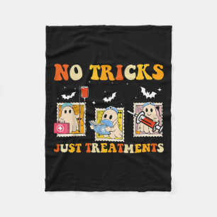 Keine Tricks, nur S Lustiger Halloween-Geist Pfleg Fleecedecke